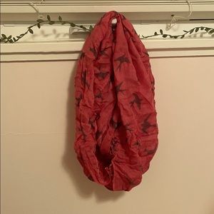Orange bird infinity scarf